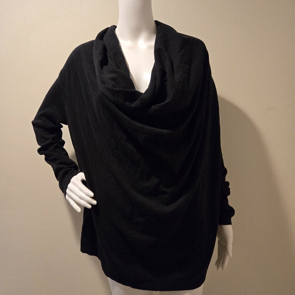 All Saints Remmy Cowl Neck Sweater Black M
